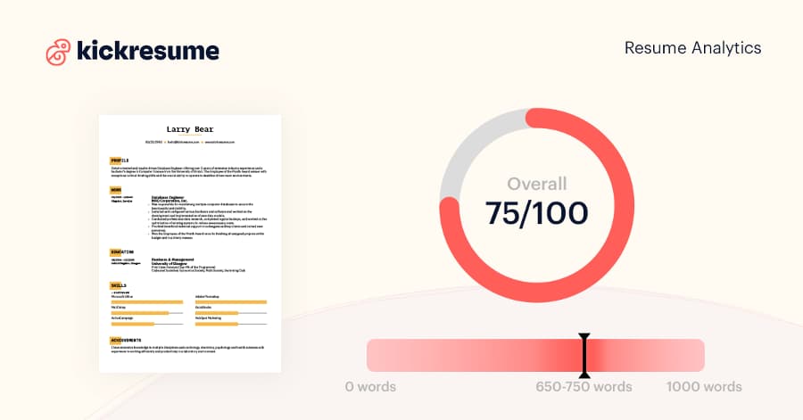 kickresume _ analytic