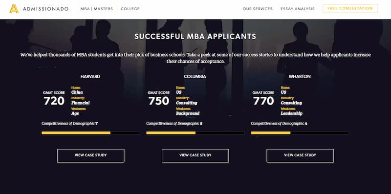 Admissionado successful applicants