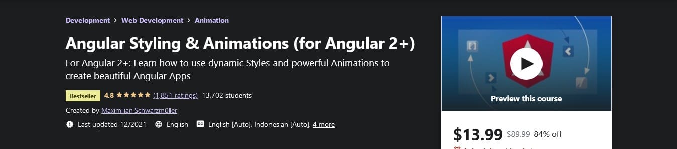 angular styling animation