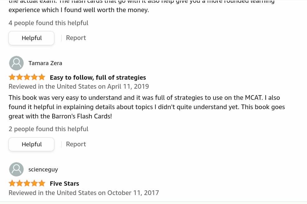 Barron's MCAT review