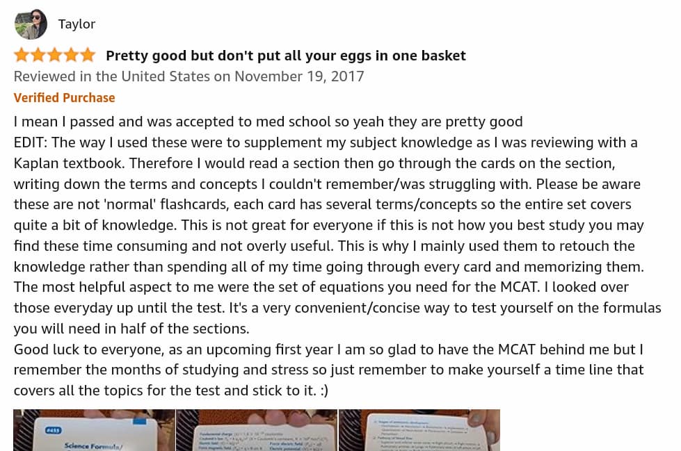 Barron's MCAT flashcards