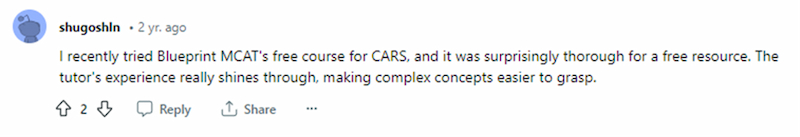 Free MCAT@ Verbal Strategy Course Feedback