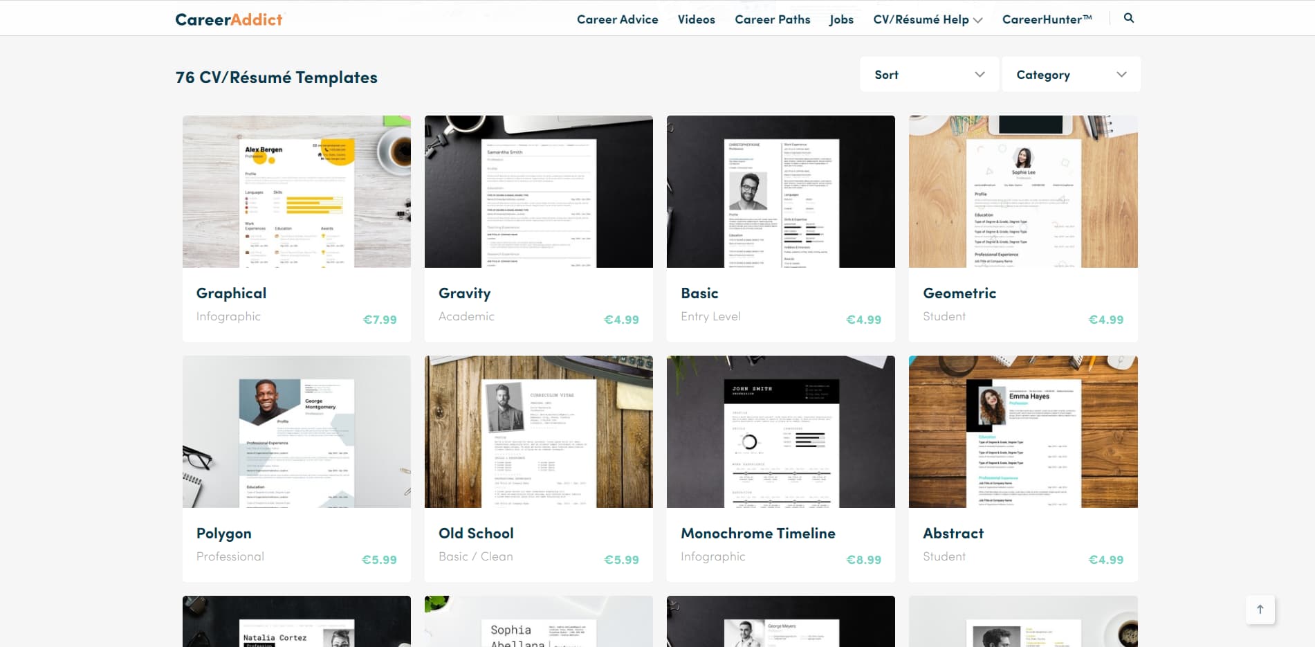 career-addict-cv-templates