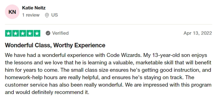 CodeWizards Katie Review