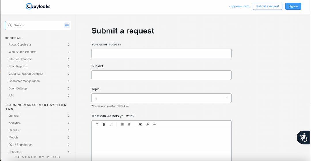 copyleaks Customer Service