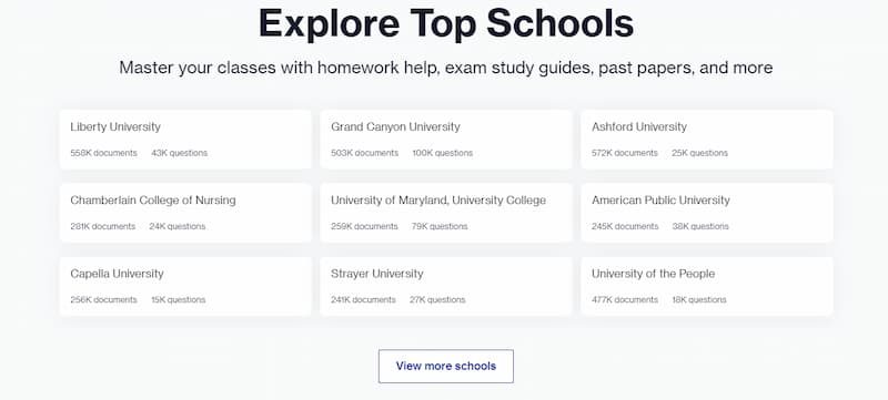 CourseHero-schools