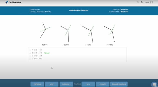 Realistic-DAT-Booster's-practice-tests