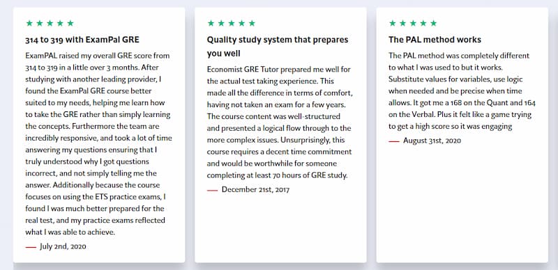 Economist GRE reviews