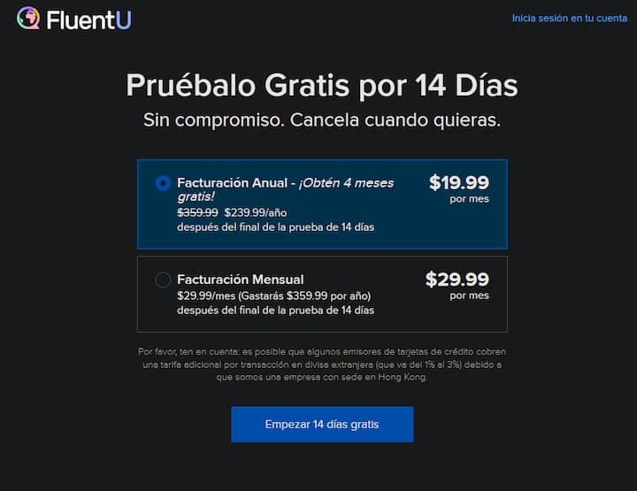 Fluentu-precios