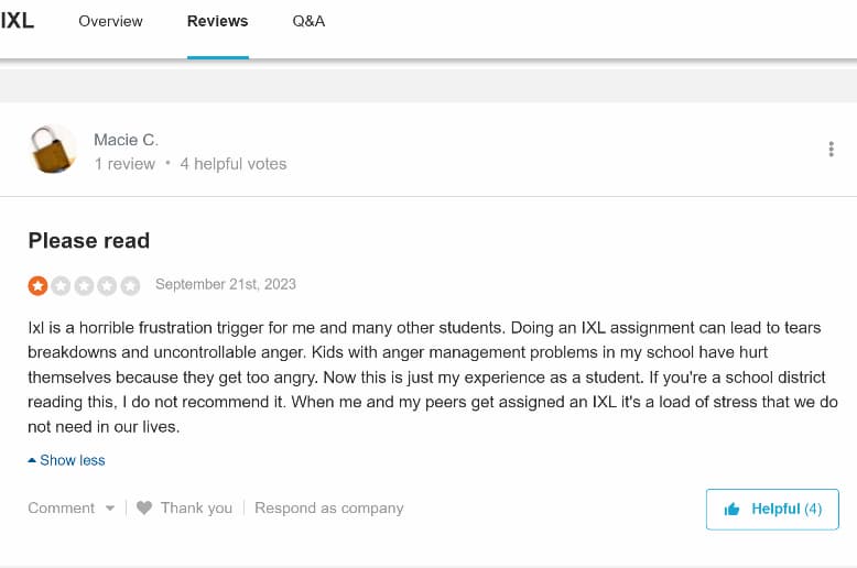 IXL reviews