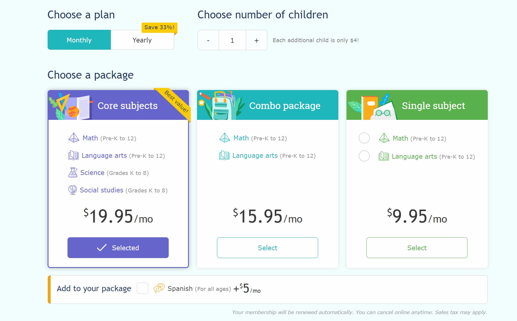 IXL Prices