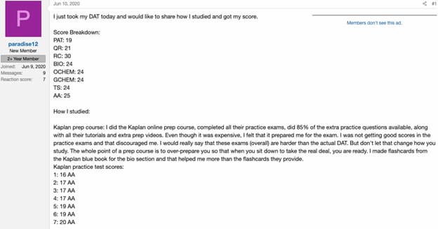 Kaplan-DAT-prep-course-feedback
