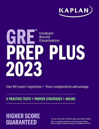 Kaplan GRE Prep book