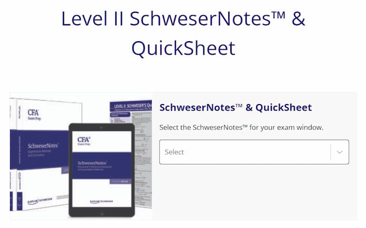 kaplan schweser level 2 books