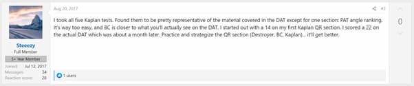 kaplan user review