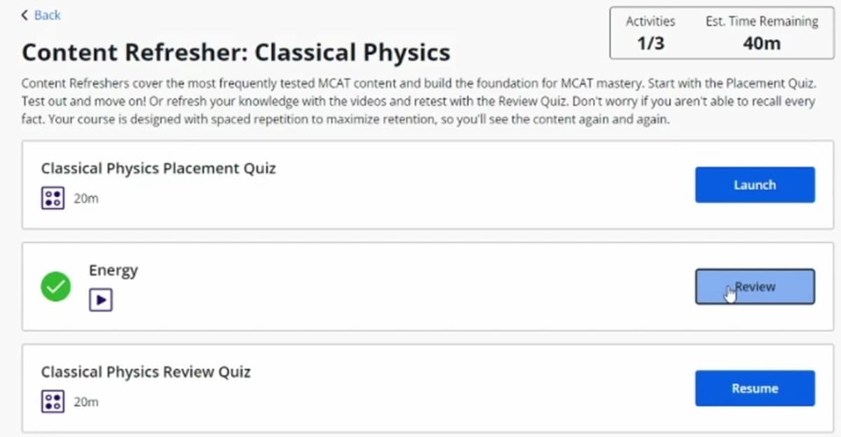 Kaplan’s MCAT review