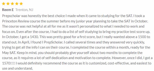 PrepScholar-SAT-reviews