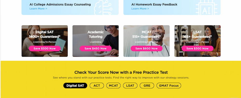 Princeton Review PSAT prep tutoring
