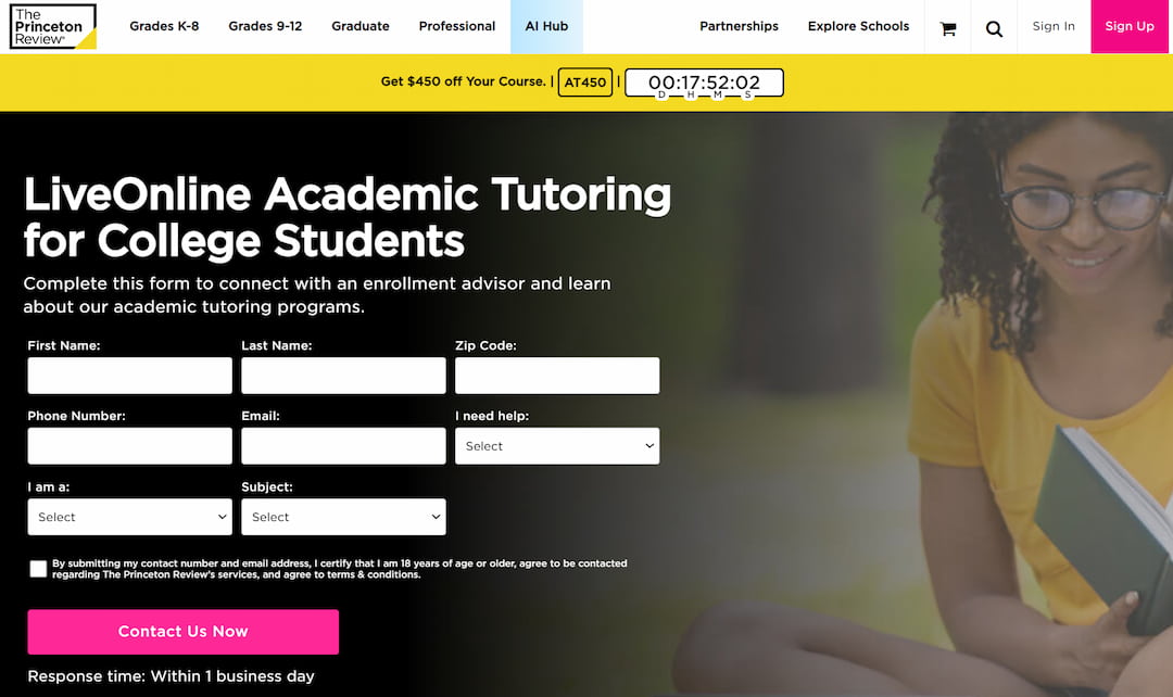 princeton review tutoring services