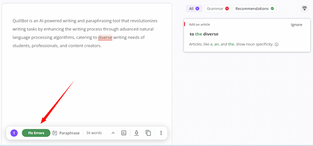 quillbot review grammar