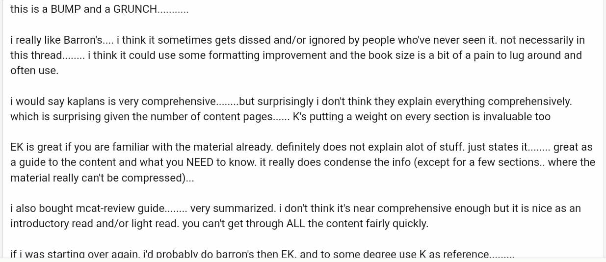 Reviews from the students
