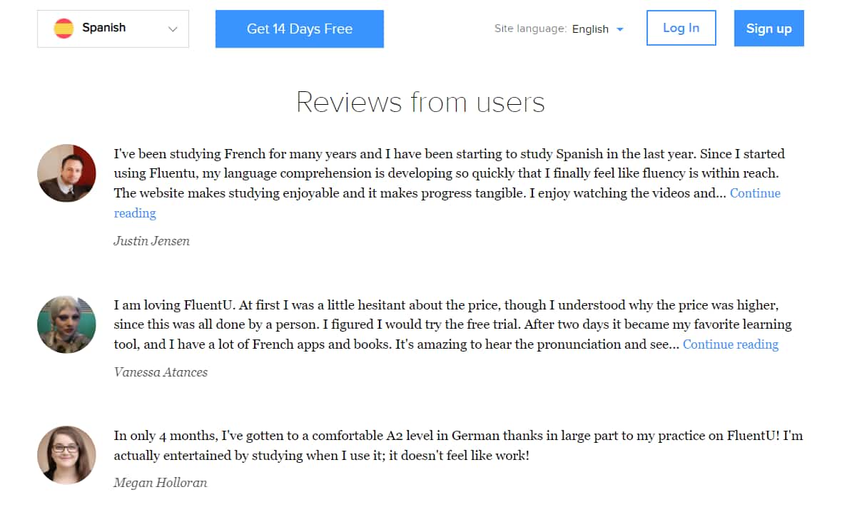 reviews from users