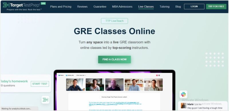 TargetTestPrep GRE Study Materials