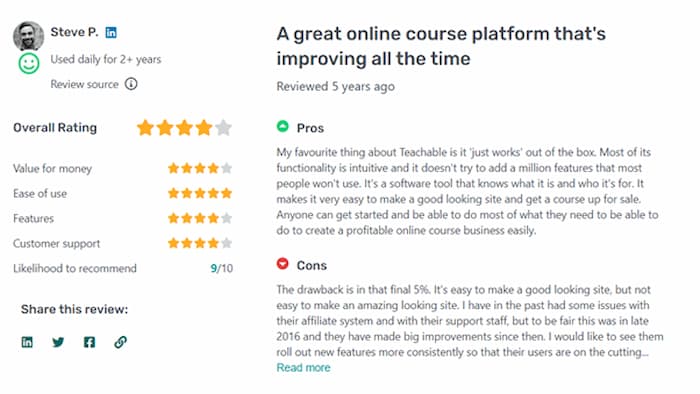 teachable review