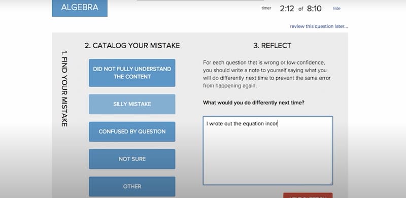 Testive catalog your mistake