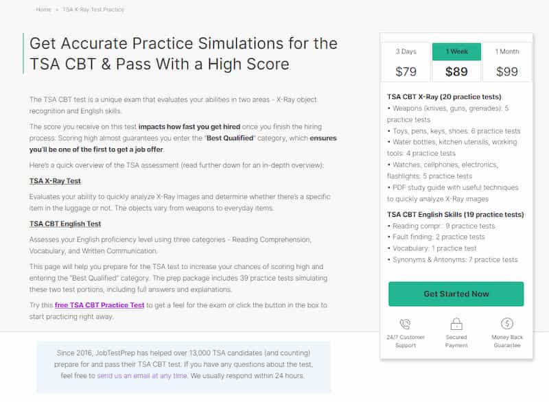 TSA-Test-Practice-Course