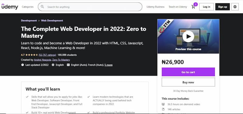 Udemy-Web-Development-Courses-Review