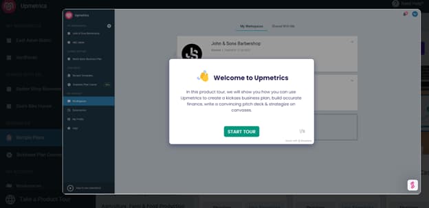 upmetrics-guided-tour