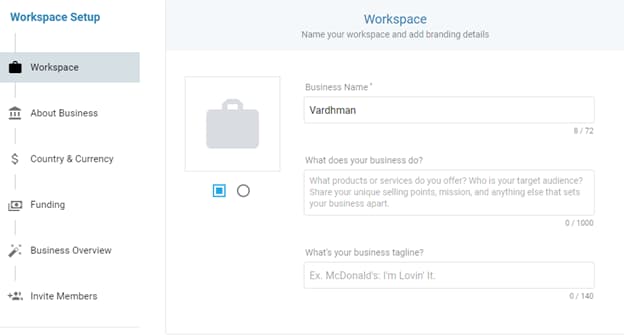 upmetrics-business-workspace