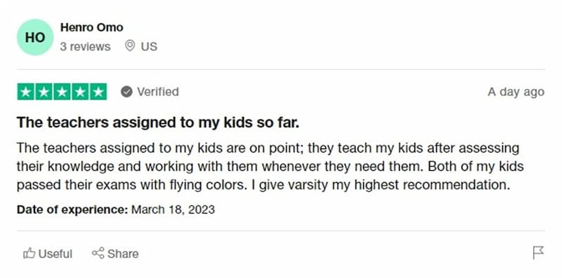 Varsity Tutors reviews online