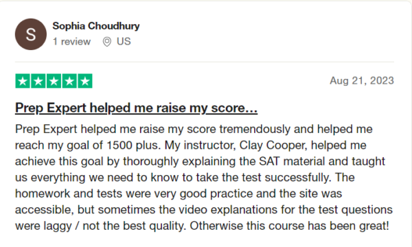 PrepExpert course PSAT review